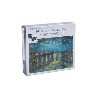 Un buon prezzo. 2000 pezzi stampati su misura Puzzle puzzle World Famous Painting Series in linea