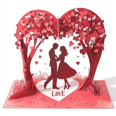 Un buon prezzo. Diversi temi Carta Artistica San Valentino Coppie Cartoline di auguri fatte di carta in linea