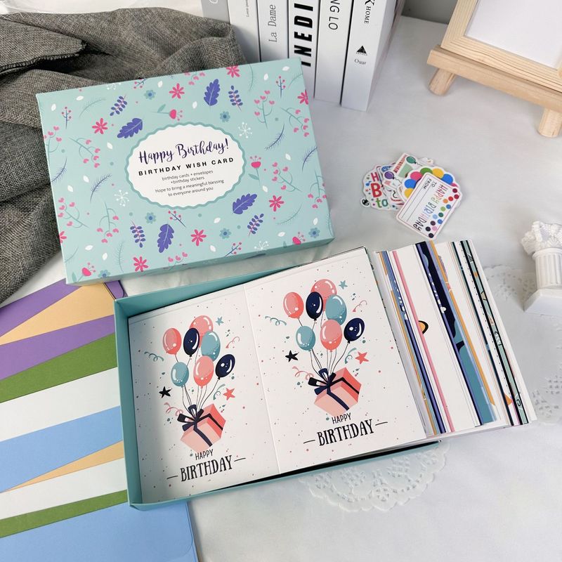 Cartolina di auguri creativa colorata 5x7 con busta 15