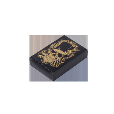 Un buon prezzo. Cartoline da gioco in PVC nero personalizzate in linea