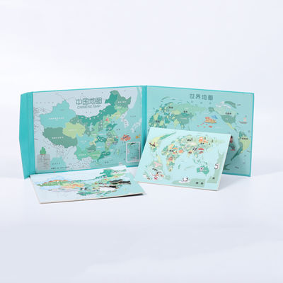 Un buon prezzo. 3D Legno Magnetico Puzzle di Cina e Mappa del Mondo in linea
