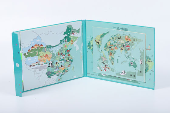 Cartina della Terra Magnetico Jigsaw Puzzle Board Personalizzato Per 3 Anni